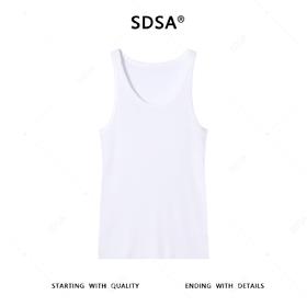 SDSA男士秋冬新款痞帅男装潮牌纯色休闲背心百搭设计师潮流上衣
