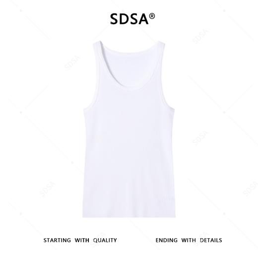 SDSA男士秋冬新款痞帅男装潮牌纯色休闲背心百搭设计师潮流上衣 商品图0