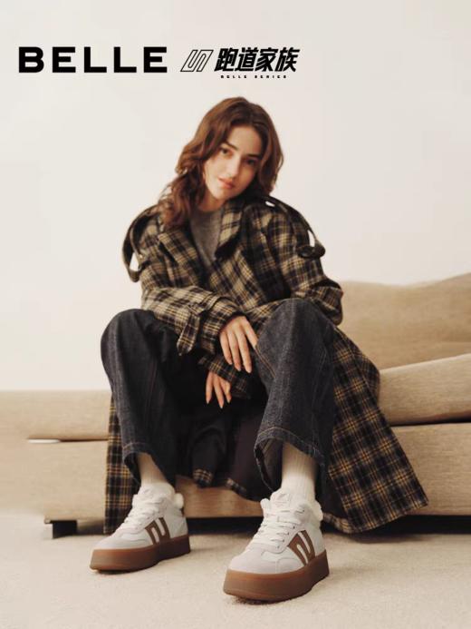 BF楼百丽跑道德训保暖加绒高帮板鞋子女冬季新款舒适休闲鞋E5Q1DDD5 商品图0