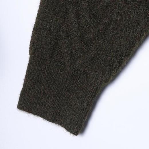 5825SDSA男士秋冬新款痞帅男装韩版简约绞花圆领毛衣慵懒风针织衫百搭 商品图4