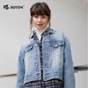 波顿女士秋冬季美式复古浅色牛仔短款外套LJ905323 商品缩略图5