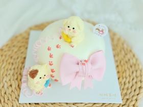 情侣主题手绘蛋糕之恋爱密码（提前24小时预定）