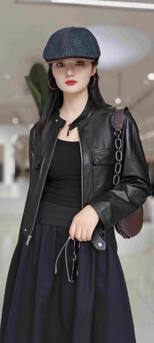 586285短款双盖绵羊皮外套 商品图2