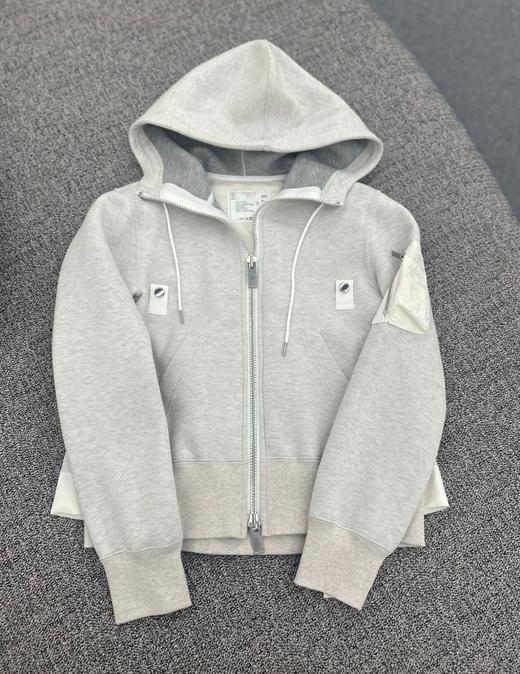 女款拼接连帽拉链外套 商品图0