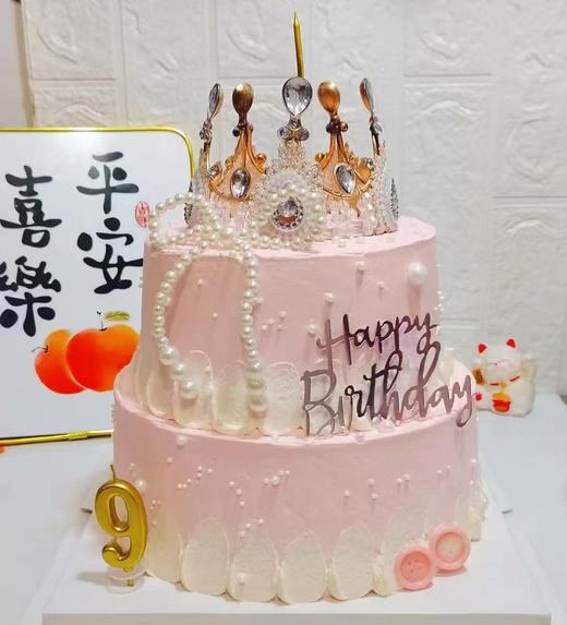 简约女神皇冠-双层蛋糕 商品图0