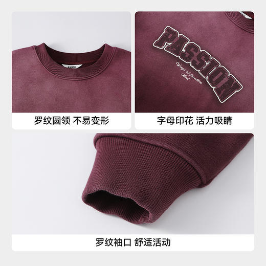 【实体店同款】男童圆领长袖卫衣冬季新款安奈儿童装AB541094 商品图4