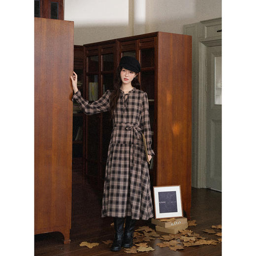 鹿向南「花间格调」气质深棕色短款外套女秋季高级感洋气开衫上衣 商品图3