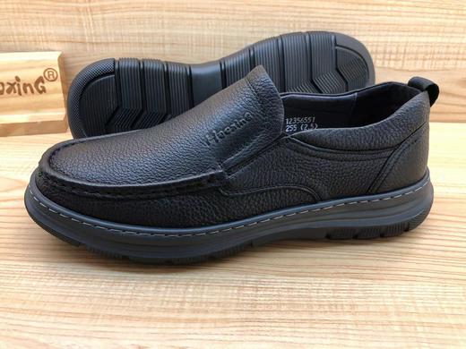 豪行秋冬新品商务休闲真皮套脚软底男单鞋12356551 商品图3