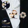 天然淡水珍珠高档花环胸针，精致高级感别针饰品胸花LY-Z-150 商品缩略图1