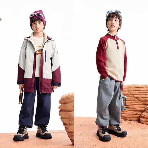 【实体店同款】男童全腰针织长裤冬季新款安奈儿童装AB546045 商品图3