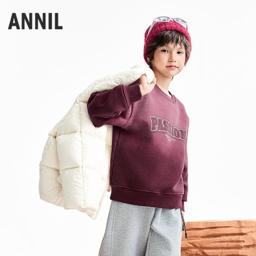 【实体店同款】男童圆领长袖卫衣冬季新款安奈儿童装AB541094 商品图2