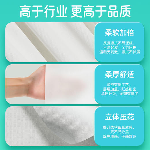 若禺擦手纸原生木浆抽取式擦手纸独立包装商用家用抽纸1件20包RC008 商品图4