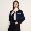 EITIE爱特爱优雅通勤小香风气质圆领深蓝色短外套2025秋冬新款D2503901 商品缩略图3