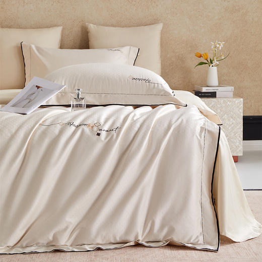 多喜爱 全棉提花四件套 如玉/成竹/缪丽/缪斯/瑞芙丽hl【高密全棉】【提花工艺】【国风刺绣】流苏挂饰 轻奢礼盒 商品图8