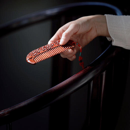 【青山特惠】 小叶紫檀【丁香】木梳.发梳.礼盒装 s18 商品图7