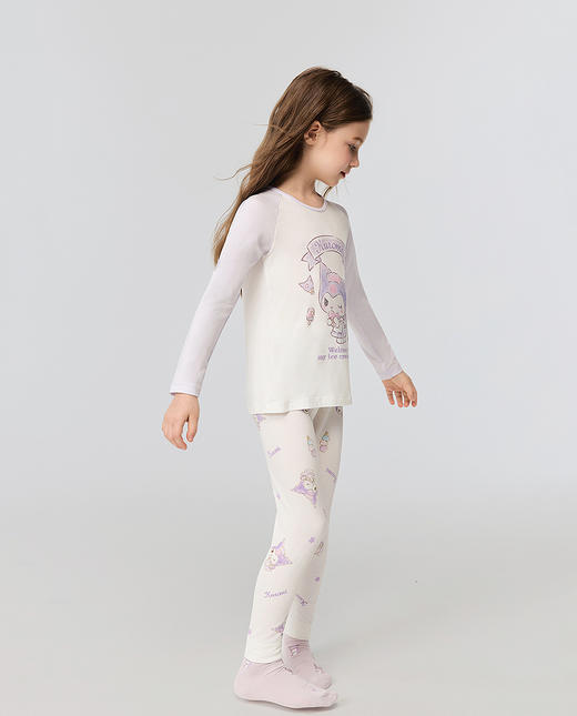 5楼爱慕儿童奶皮库洛米冰激凌暖衣套装AK174J751 商品图5