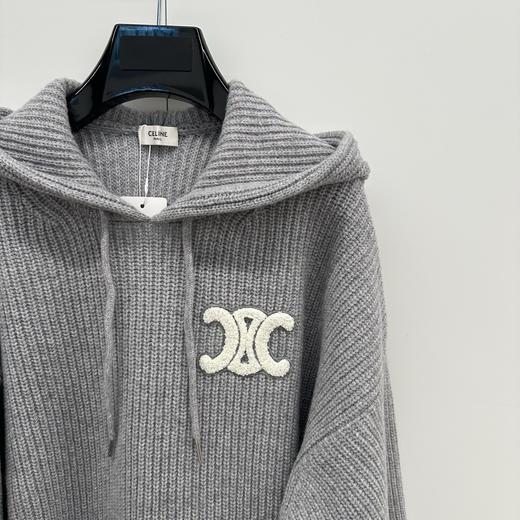 女款logo连帽针织毛衣008 商品图2