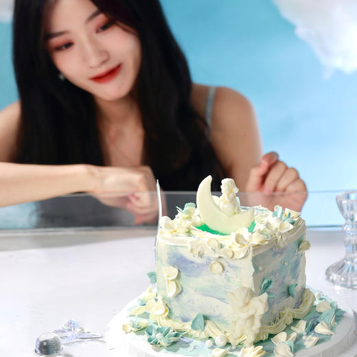 天秤座灵感蛋糕【平衡艺术家】1.5磅 香草奶油芒果夹心口味 | 左羊 商品图0