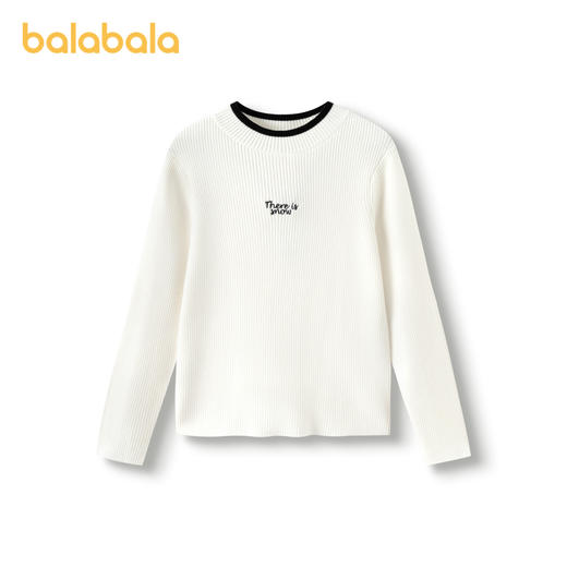 巴拉巴拉童装儿童毛衣女童秋冬装针织衫中大童条纹甜美百搭时尚潮 商品图1