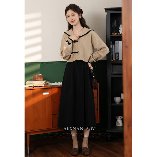 鹿向南《时光恋人》春秋时尚连衣裙LXN322118 商品图2