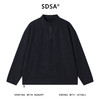SDSA男士秋冬新款痞帅男装简约铆钉半拉链立领卫衣百搭时尚上衣 商品缩略图1