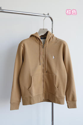 R.L 秋冬款 双面针织 拉链连帽卫衣 WY830