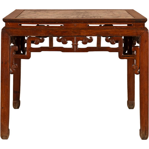 清中期	红木镶云石攒接拐子纹八仙桌 商品图5