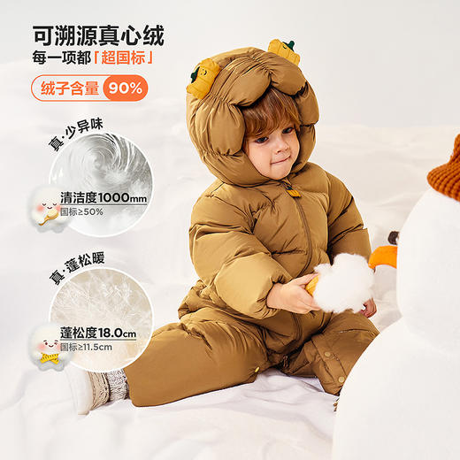 [三防]迷你巴拉巴拉男女童羽绒连体衣宝宝造型可爱爬服2025冬新品 商品图1
