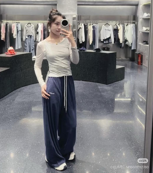 ann 毛巾裤阔腿裤 商品图3