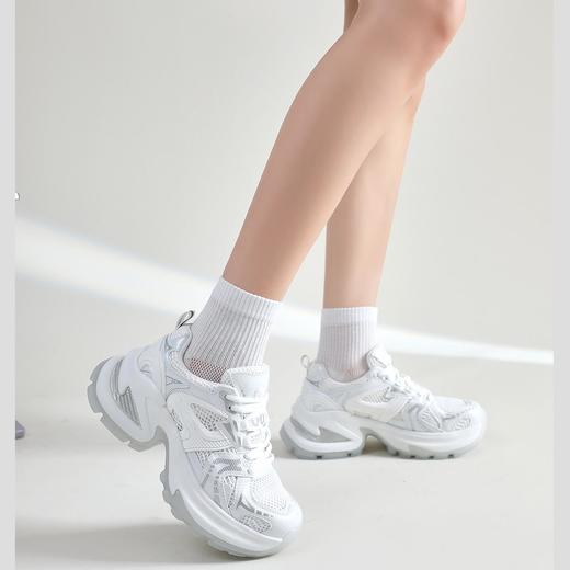 【奢姿甄选】 6双装【轻梵 情侣款7A级纯棉防臭袜】全新网眼设计 蜂巢网孔 紧密赛洛纺工艺 简约至纯 独立包装 商品图7