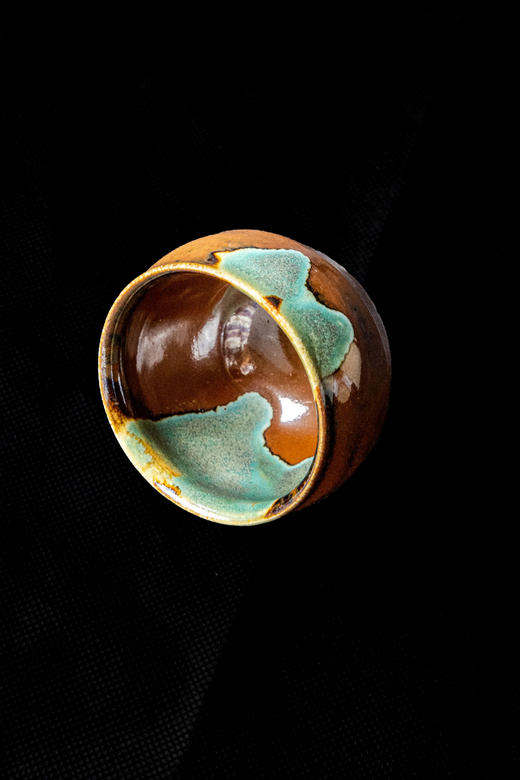 栃木益子烧·萩原芳典手作·圆腹陶杯（孤品） 商品图1