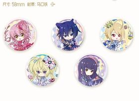 守护甜心 仲夏茶会 Q版徽章 吧唧 5包/盒 国谷