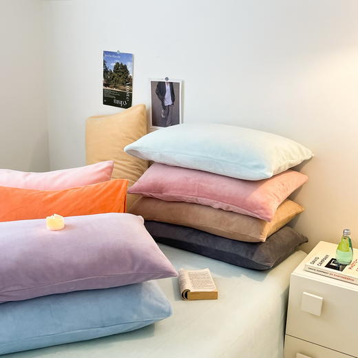 【品牌直发】加倍生活 A类加厚纯色牛奶绒床笠/床单 8色可选 秋冬保暖牛奶绒床单 可机洗水洗 商品图2