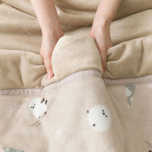 秋冬盖毯午睡吸湿发热保暖抗菌毛毯床垫枕垫 小肥啾 商品图4