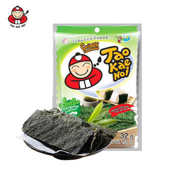 老板仔海苔 泰国原装进口 脆紫菜 儿童休闲零食 海苔片 原味32g /休闲食品 /海味零食 /海苔 商品图3