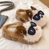 棉拖鞋女士冬季新款家居室内防滑厚底可爱小狗保暖毛绒拖鞋【WG25102】 商品缩略图3