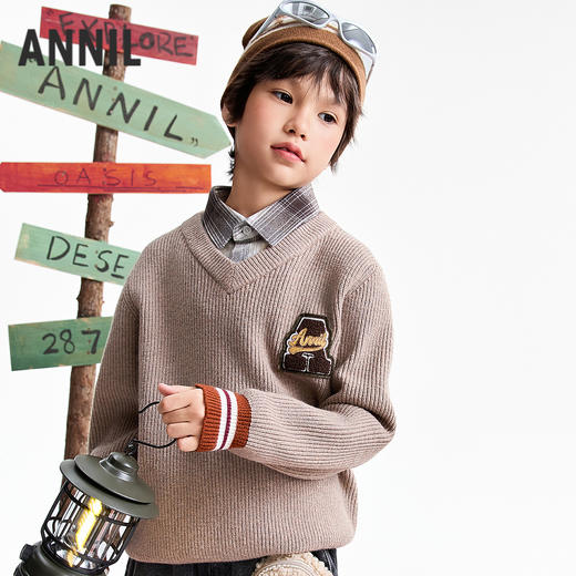 【实体店同款】男童翻领上衣冬季新款安奈儿童装AB544034 商品图1