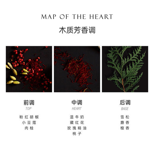 Map Of The Heart心之地图 V.4 Peace和平淡香精EDP中性 木质芳香调 商品图2
