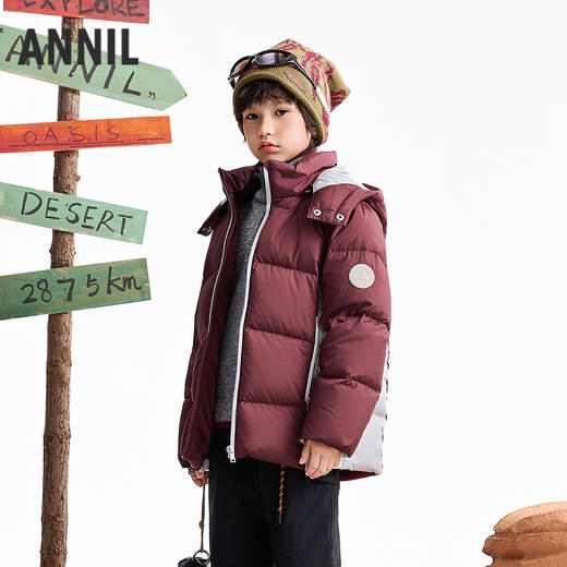 【实体店同款】男童短款羽绒服冬季新款安奈儿童装AB545100 商品图1