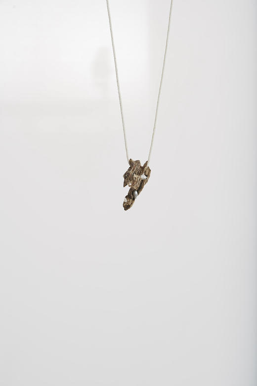 不规则沉香棉线项链 商品图3