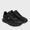 EMPORIO ARMANI 阿玛尼 男士小鹰徽标贴片系带休闲鞋 黑色 EM003738 AF19532 MC005 商品缩略图1