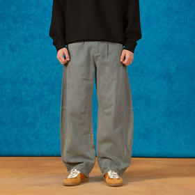 简约弯刀分割长裤男士休闲裤-纪念日百货门店同款165197956