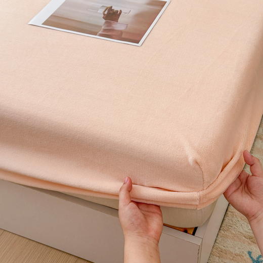 【品牌直发】加倍生活 A类加厚纯色牛奶绒床笠/床单 8色可选 秋冬保暖牛奶绒床单 可机洗水洗 商品图8