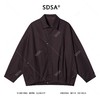 258125SDSA男士秋冬新款痞帅男装港风复古拉链翻领廓形夹克纯色百搭外套 商品缩略图1