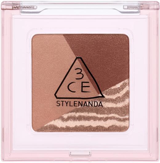 6902395978251 三熹玉3CE 【方格眼影】3CE三色眼影盘哑光细闪日常大地色高级持久初学者  #焰火色 商品图0