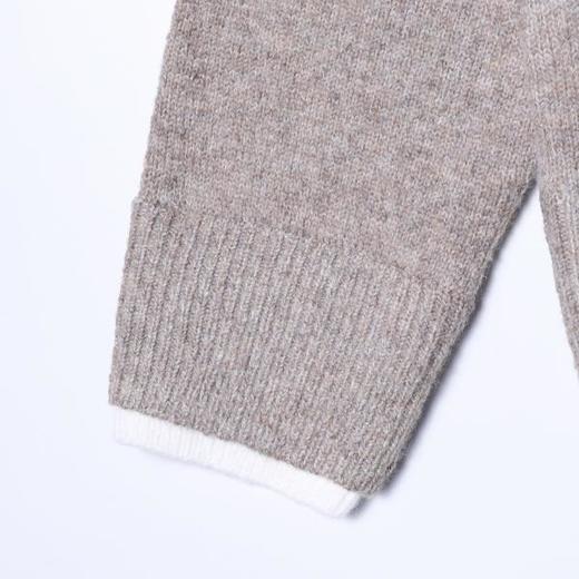 9936SDSA男士秋冬新款痞帅男装韩版撞色翻领净版假两件毛衣宽松百搭 商品图4