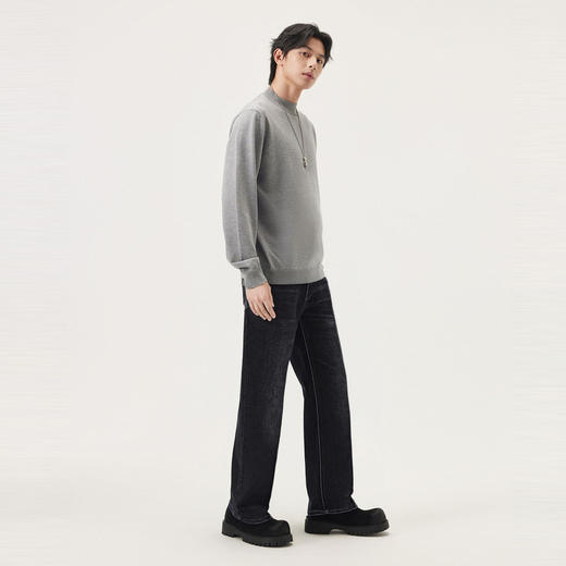 gxg.jeans男装冬季深色经典牛仔长裤J24X054180 商品图4