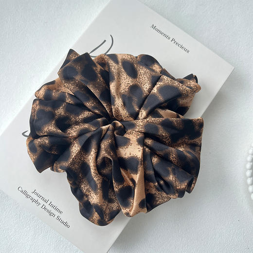气质缎感豹纹发圈XD-纪念日百货门店同款166599682 商品图1