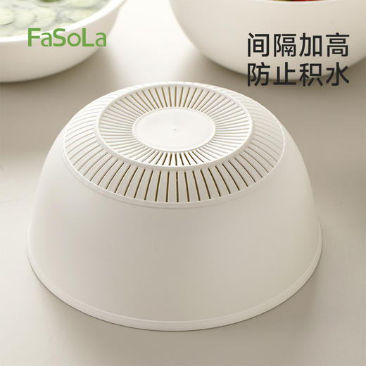FaSoLa厨房备菜沥水洗菜沥水盆滤油网圆序沥水篮套装 商品图6
