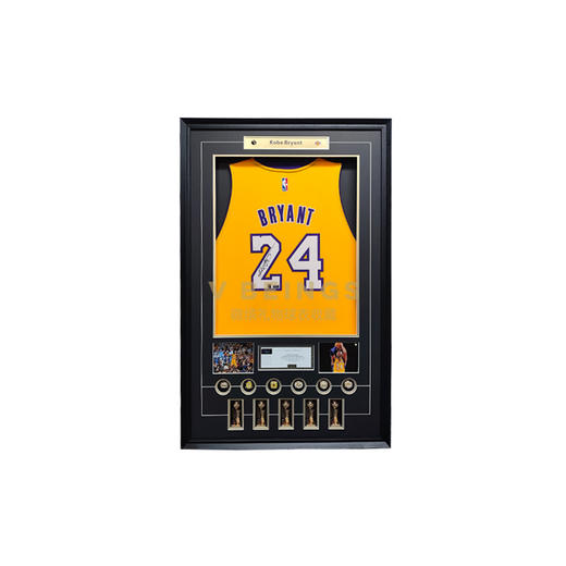 收藏系列 科比 湖人队24号黄色 球迷版 亲笔签名球衣 商品图0